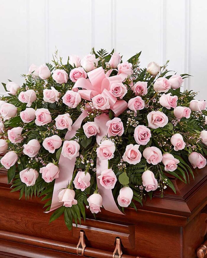Pink Rose Casket Spray